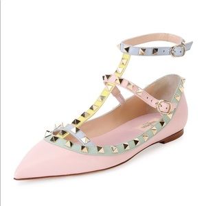 Rockstud Multi Pastels Flats